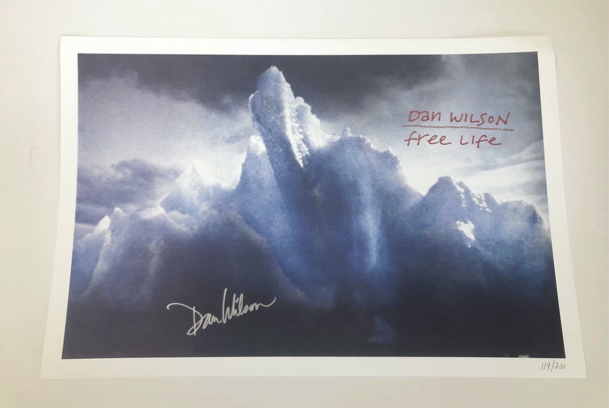 *NEW* Dan Wilson - Free Life Poster (Autographed)