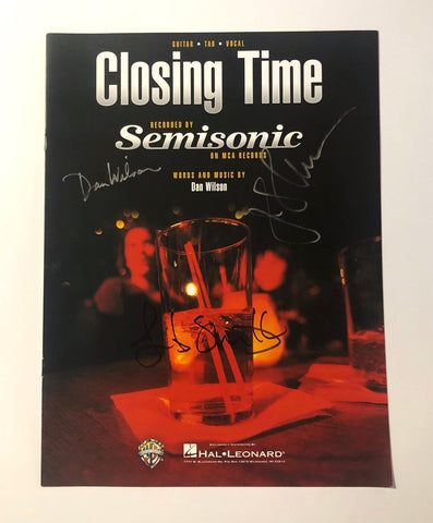 Closing Time Sheet Music (autographed)