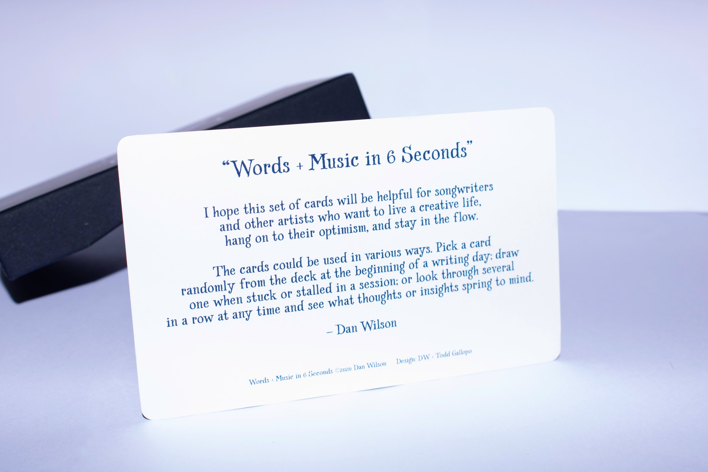 Words + Music In 6 Seconds by Dan Wilson - Spoken Word Edition